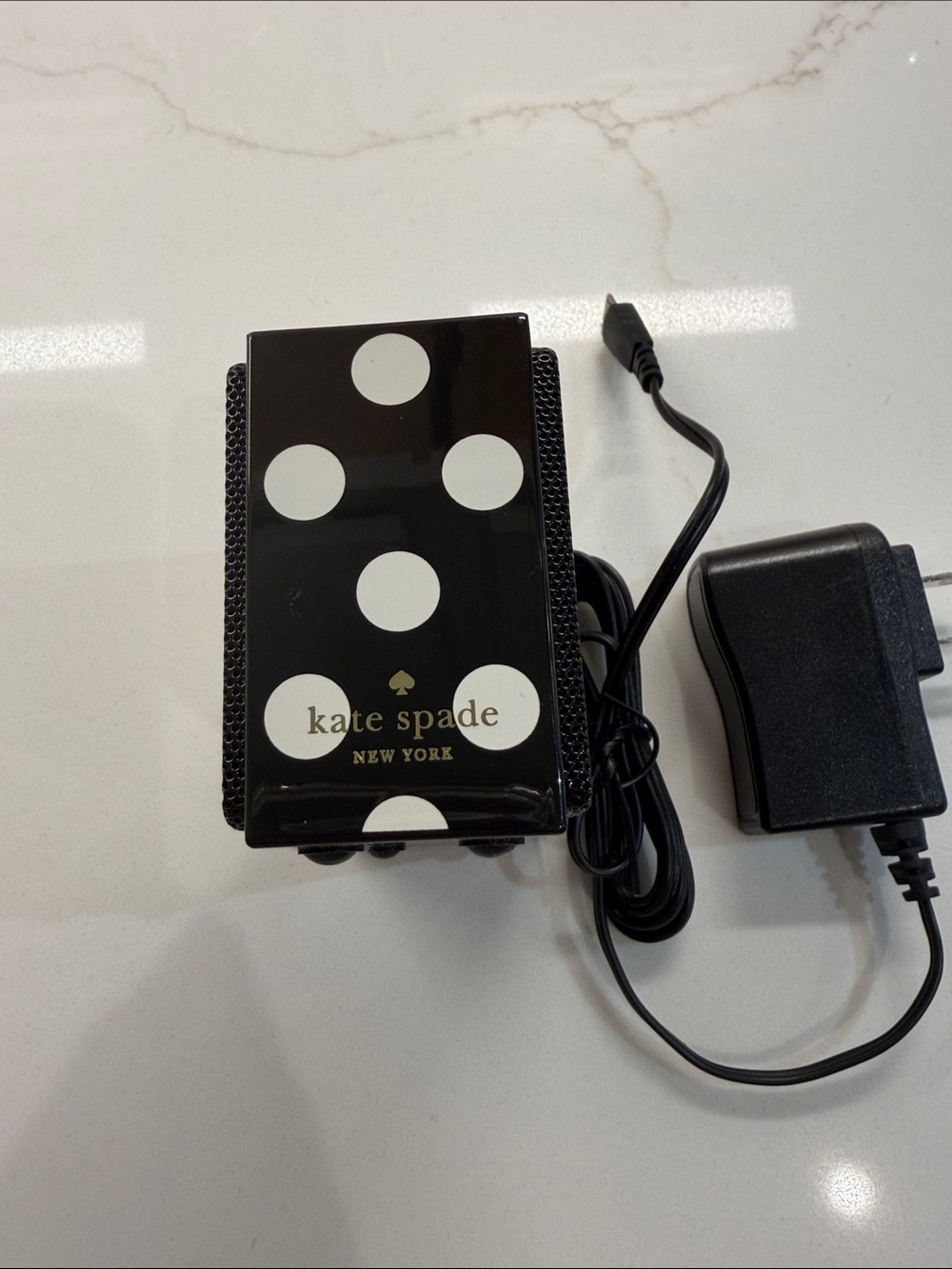 kate spade New York Black with White Polka Dot Bluetooth Speaker with Charger